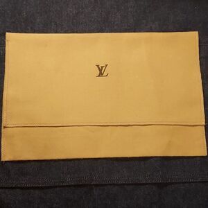 Louis Vuitton Dust bag foldover gold beige shoe purse protector